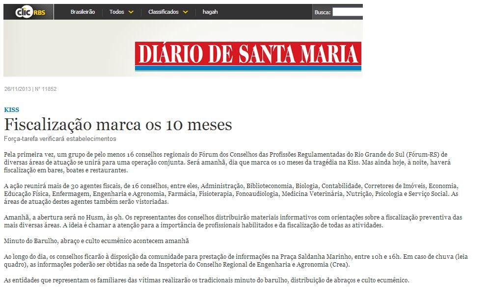 Fiscalização marca os 10 meses